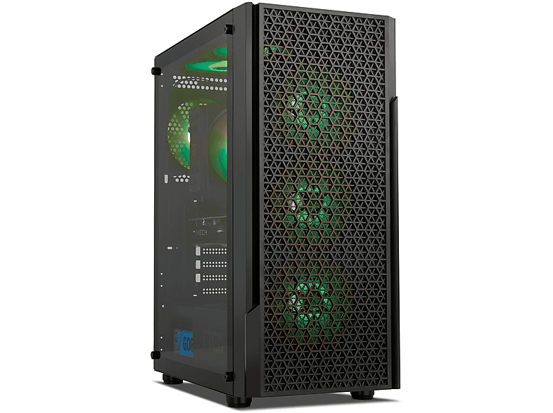 PC Gaming  MEGAMANIA ThunderX Intel® Core™ i7-12700F 12 Cores up to hasta 4,90 GHz Turbo 64 GB RAM 2 TB SSD GeForce RTX™ 4060 Windows Negro