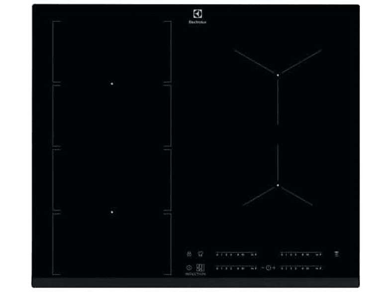 Placa de inducción  ELECTROLUX ELE7332543590353 4 Fuegos zonas 590 mm Negro 