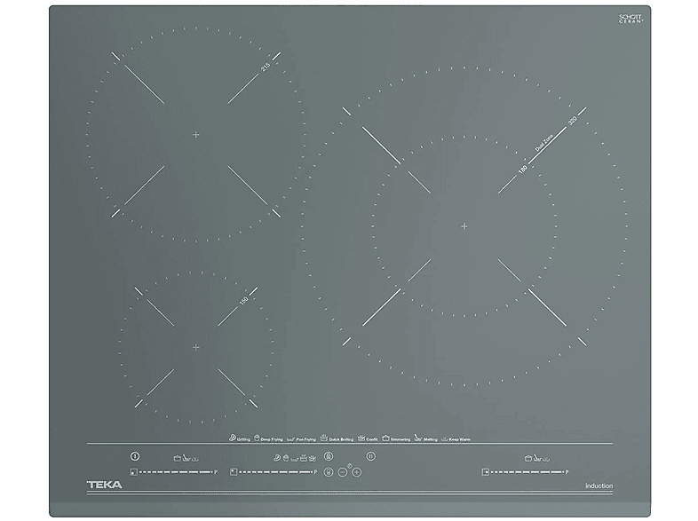 Placa de inducción  TEKA IZC 63630 MST ST STONE GREY 3 zona(s) zonas 600 mm Negro