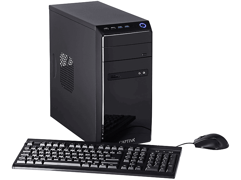 PC Sobremesa  CAPTIVA Power Starter I84-872 Intel Core i5 12400 6 Núcleos 16 GB RAM 1 TB SSD UHD Graphics Windows 11 Home (64 Bit) Negro