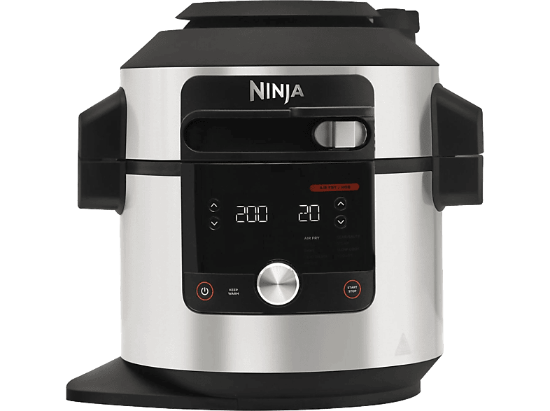 Olla eléctrica  Ninja SmartLid OL650EU 1760 W 12 Funciones Acero inoxidable/Negro