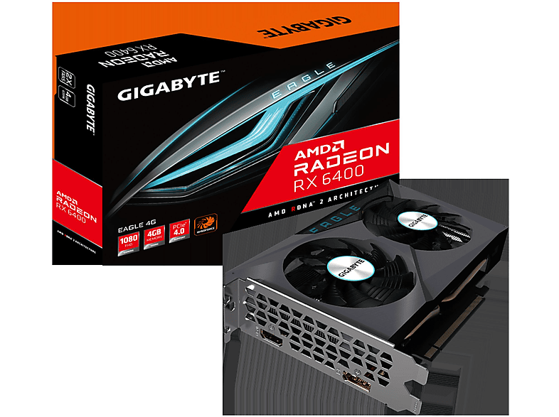 Tarjeta gráfica  GIGABYTE GV-R64EAGLE-4GD GDDR6 PCI Express 4.0