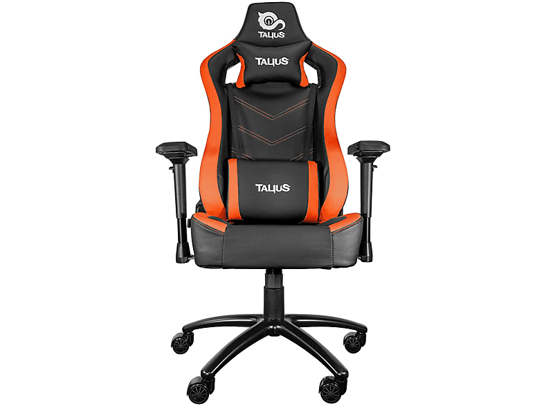 Silla gaming  TALIUS TAL-VULTURE-ORG Reposabrazos4D (ajustable en altura anchura y profundidad también se puede girar) 120,0 kg Negro/Naranja 