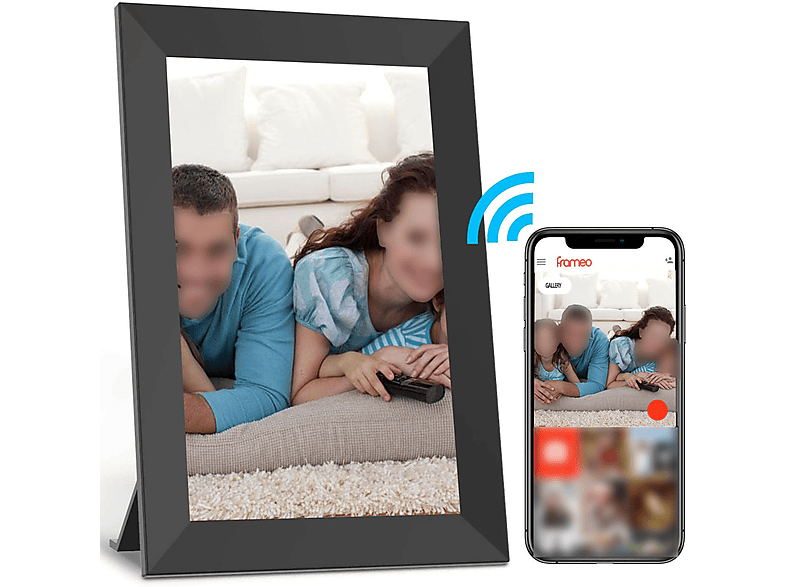 Marco digital  Marco de fotos digital 10 pulgadas Cloud Photo Frame WiFi 16G Memory Smart Album BYTELIKE negro 