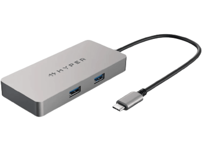 Hub  Hyper HDMB2 5 Puertos en 1 USB-C 5 Gbit/s Plata