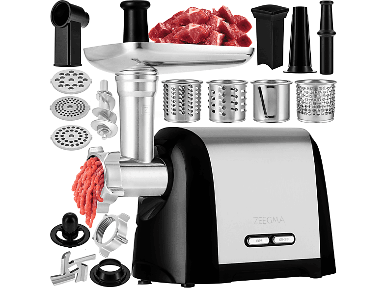 Picadora de carne  Molen Chef ZEEGMA 1900 W Plata / Negro 