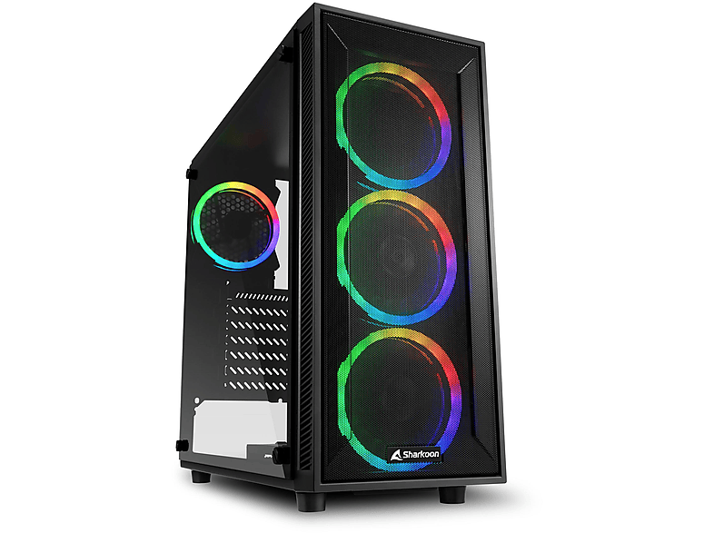 Chasis PC  CAJA SHARKOON TG4M ATX 2XUSB3.0 RGB SIN FUENTE SHARKOON 10 