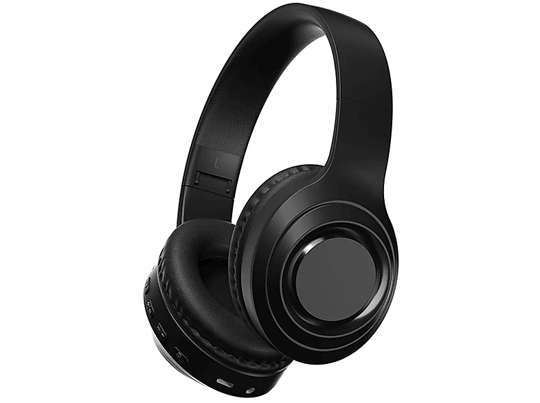 Auriculares inalámbricos  KINSI V9 400mAh tres modos Circumaurales Bluetooth Negro 