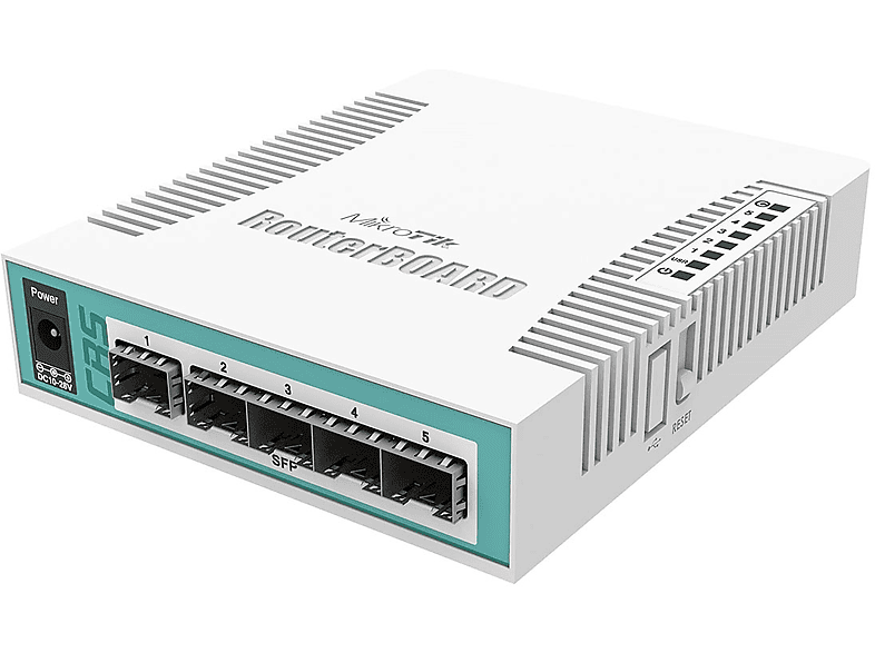 Switch  Cloud Router Switch MikroTik CRS106 PoE Blanco (CRS106-1C-5S) MIKROTIK Blanco