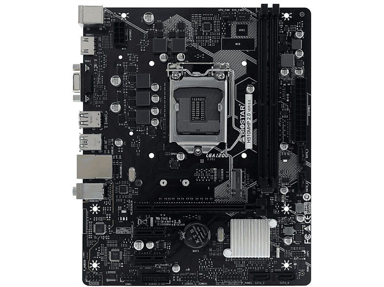 Placa base  Placa base biostar h510mhp lga 1200 BIOSTAR micro ATX Intel H510 LGA 1200 (Socket H5) Not available