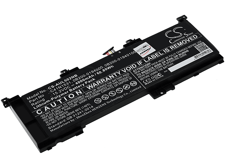 Batería  POWERY Batería compatible con Asus GL502VS-FY169T