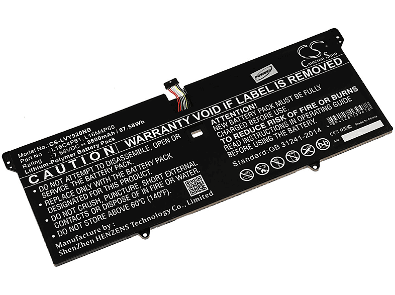 Batería  POWERY Batería compatible con Lenovo Modelo 5B10N01565