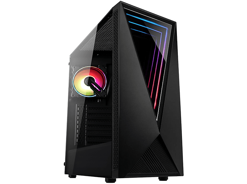 PC Sobremesa  MEGAMANIA Munich AMD Ryzen 7 5700G Octa Core 3,8Ghz up to 4,6Ghz Turbo 32 GB RAM 2 TB SSD GeForce RTX™ 3050 Windows 11 Pro (64 Bit) Negro