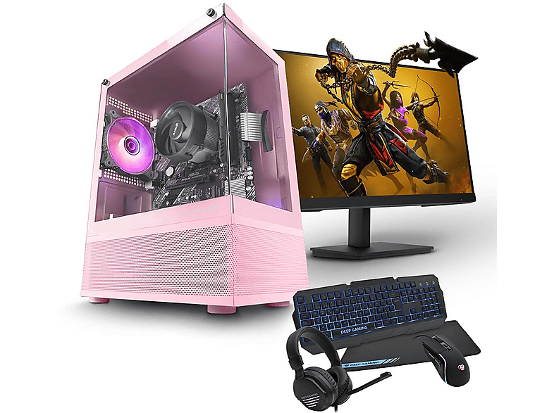 Pack PC Gaming  5 8600G PC RACING rosa