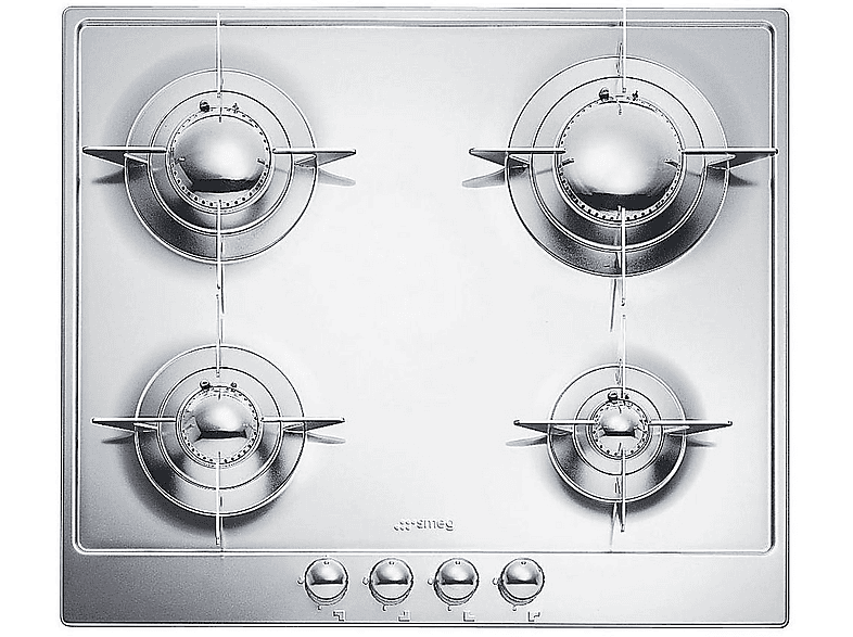 Placa de gas  SMEG P64ES 4.0000 zonas 596 mm Acero