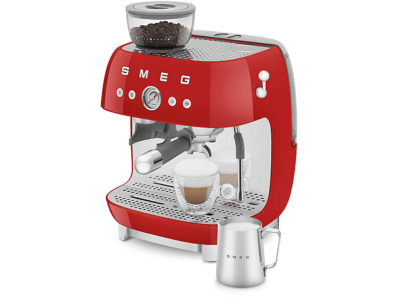 Cafetera express  SMEG EGF03RDEU 20 bar 1650 W 2 tazas Rojo