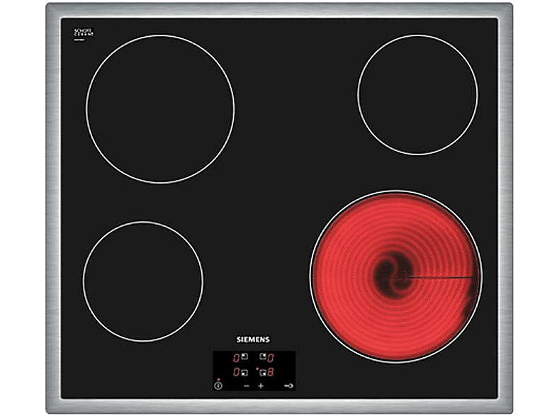 Placa de vitrocerámica  SIEMENS ET645HE17 4 zonas 583 mm Negro 
