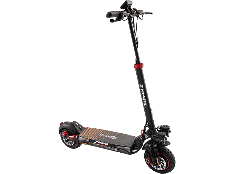 Patinete eléctrico  ZWHEEL ZRino DUO MAX 2000 W 120 kg 20000 mAh 25 km/h Negro  Rojo 