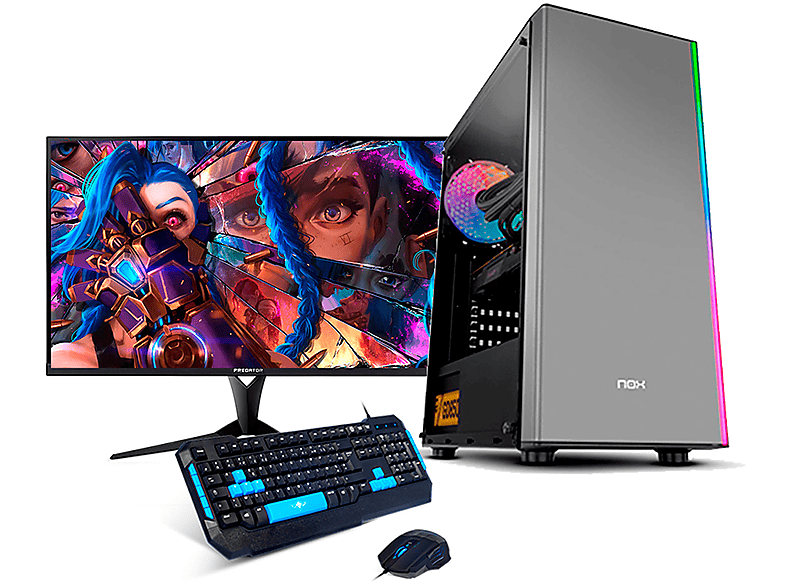 PC Gaming  NEOPC Neo-PC - AMD Ryzen 7 5700G-16GB RAM- 480 GB SSD - Monitor 27