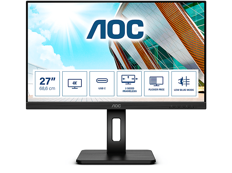 Monitor  AOC AOC U27P2CA pantalla para PC 68,6 cm (27