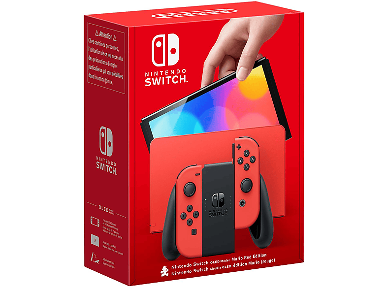 Nintendo Switch  NINTENDO Nintendo Switch OLED Rojo (Edición Mario) 64 GB Rojo (Mario)