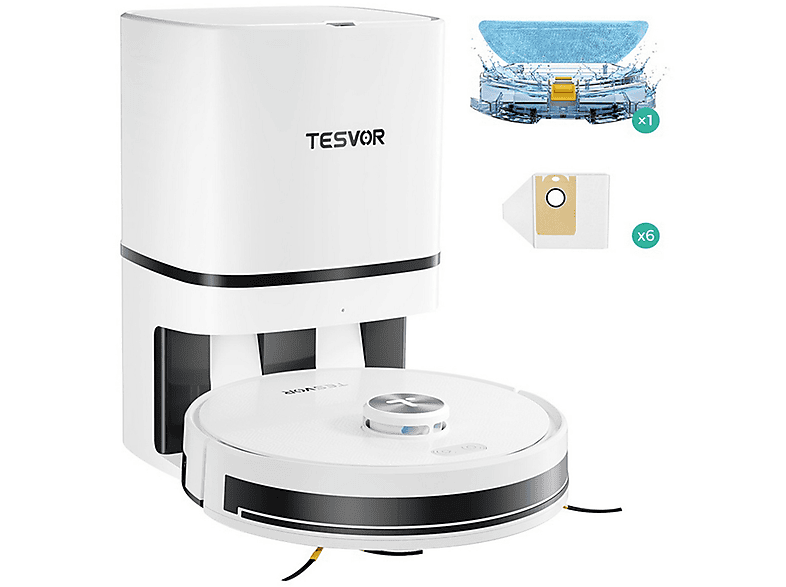 Robot aspirador  TESVOR S7 Pro AES 36 W 180min 75 dB(A) Blanco