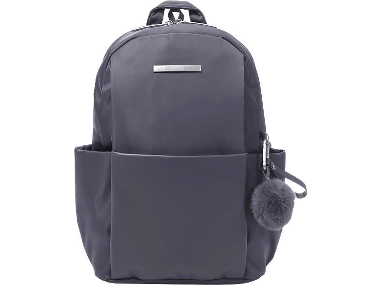 Mochila para portátil | Adelaide 1 - Gris Pequeño TOTTO, Exterior: Poliester=90%, Poliuretano=10%, Forro: Poliester=100% Gris 