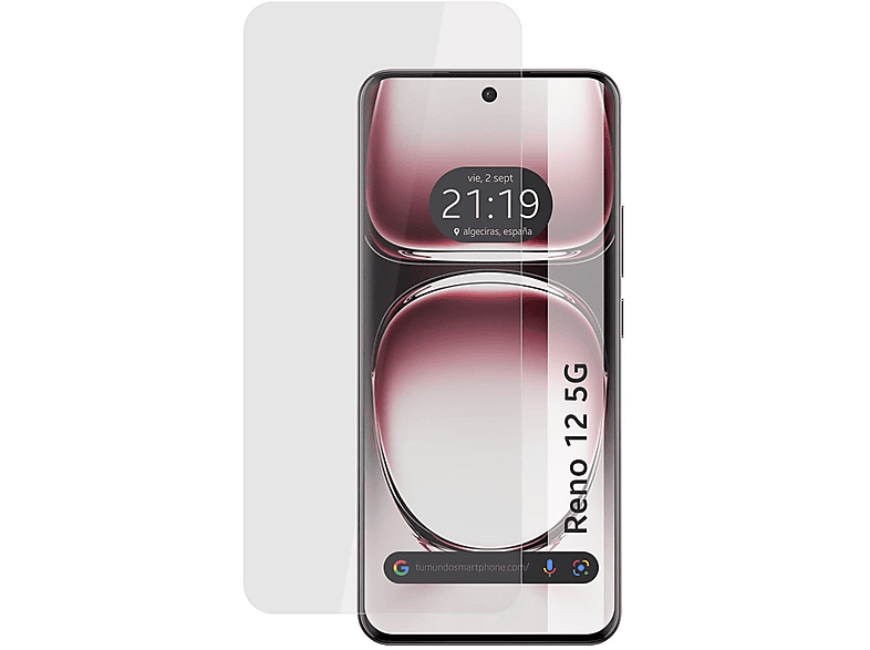 Protector pantalla móvil  Reno 12 5G TUMUNDOSMARTPHONE Oppo Reno 12 5G Cristal Templado 