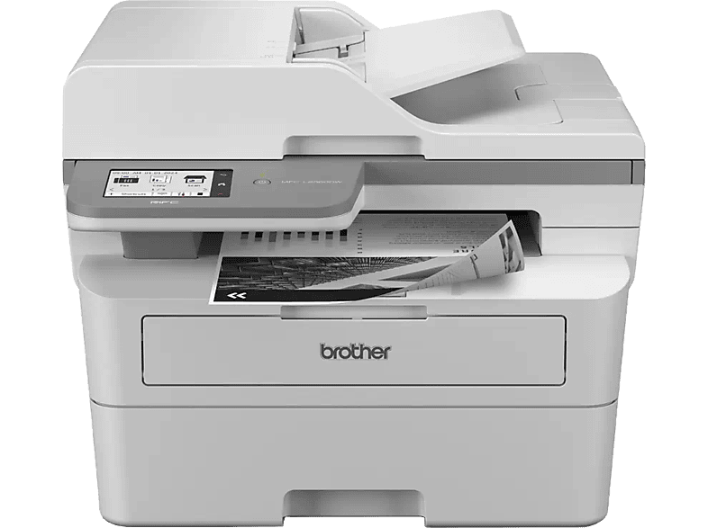 Impresora multifunción láser  Brother MFC-L2960DW Impresión doble cara Monocromo WiFi Fax Pantalla LCD táctil Blanco