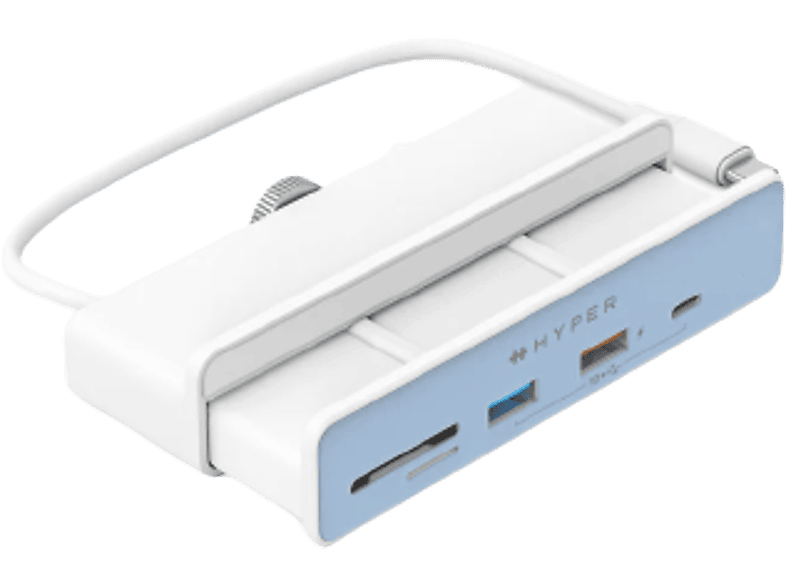 Hub  Hyper HD34A8 6 Puertos en 1 USB-C 10 Gbit/s Blanco