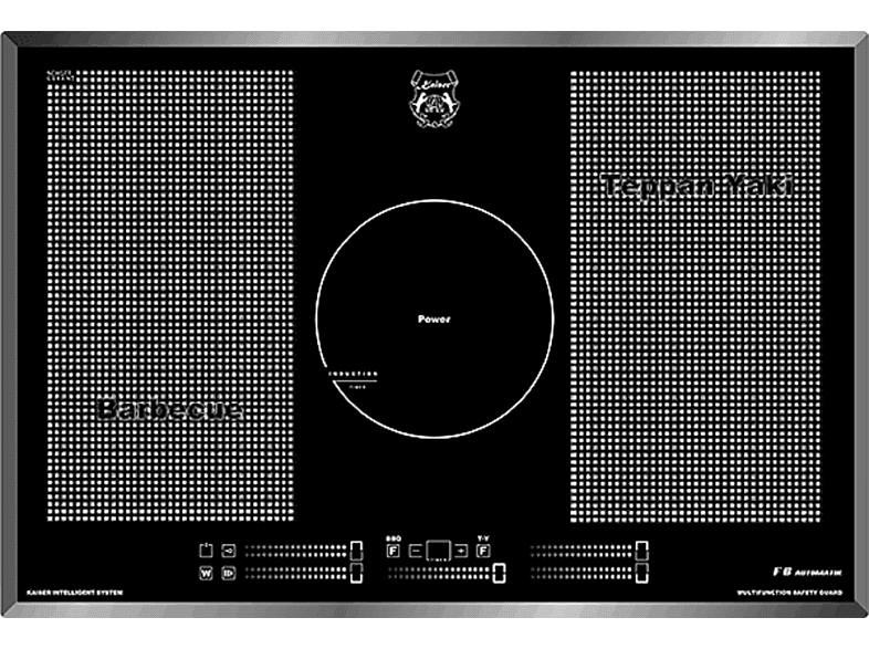 Placa de vitrocerámica  KAISER KCT 777 FI 5 zonas 770 mm Negro