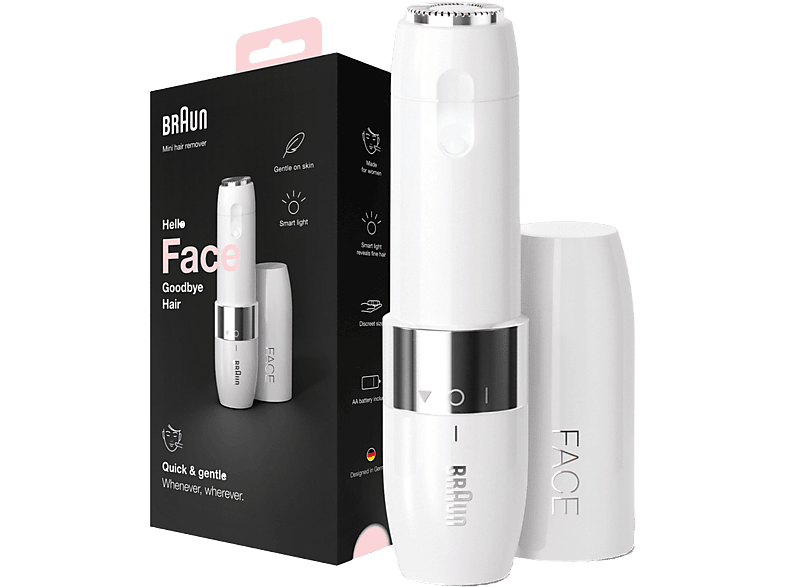 Depiladora facial  Braun Face Mini Rasuradora FS1000 Rápida Y Suave Fácil De Llevar Con Luz Blanca