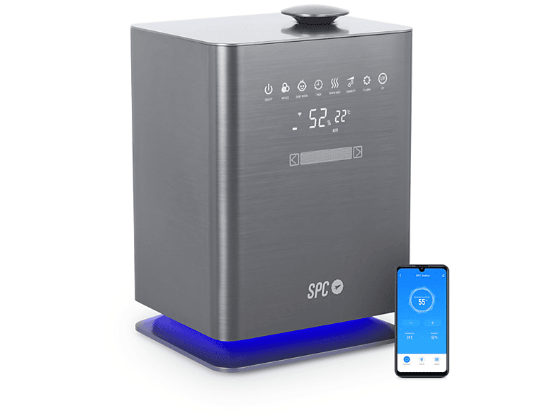 Humidificador Inteligente WiFi Sedna  SPC Humidificador Inteligente WiFi SPC Sedna 4,3 l 30 m² Negro 