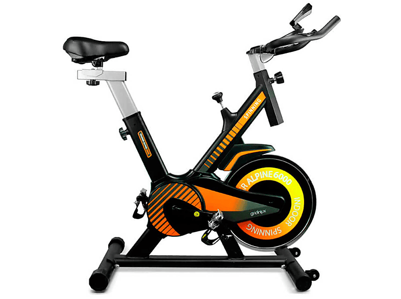 Bicicleta de Spinning  GRIDINLUX Trainer ALPINE 6000 Negro y Naranja