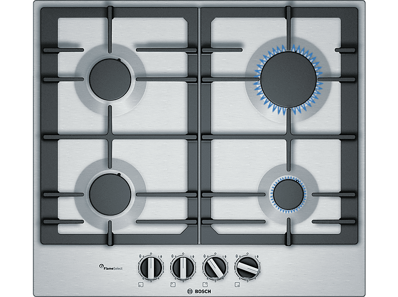 Placa de gas  BOSCH PCP6A5B90 4.0000 zonas Gas licuado del petróleo (LPG) 582 mm Acero