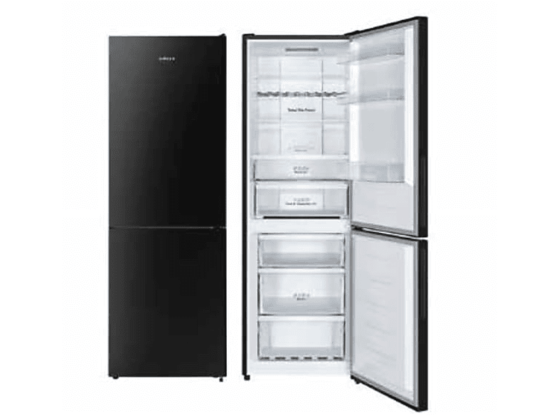 Frigorífico Combi  EDESA EFC-1822 NF GBK Libre instalación 304 Litros 1860 mm Negro