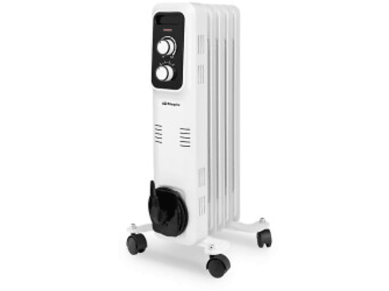 Radiador de aceite  ORBEGOZO RL1000 1000 W 3 niveles niveles de calor 5 elementos Blanco 