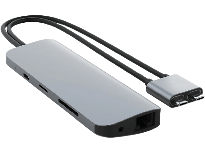 Hub  VIPER 10-IN-2 USB-C HUB (G) HYPER Gris 