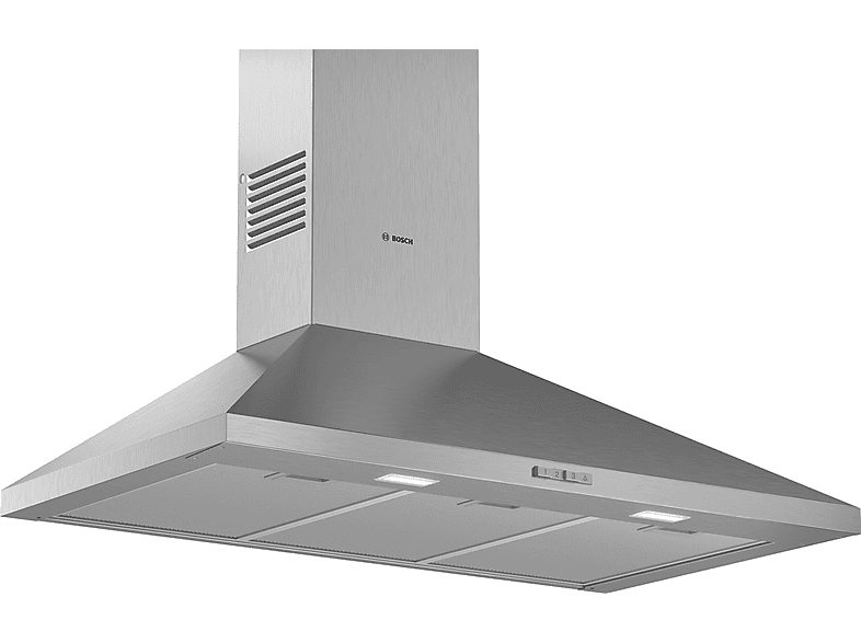 Campana decorativa  BOSCH DWP94BC50 3 velocidades 360 m³/h 900 mm Acero inoxidable