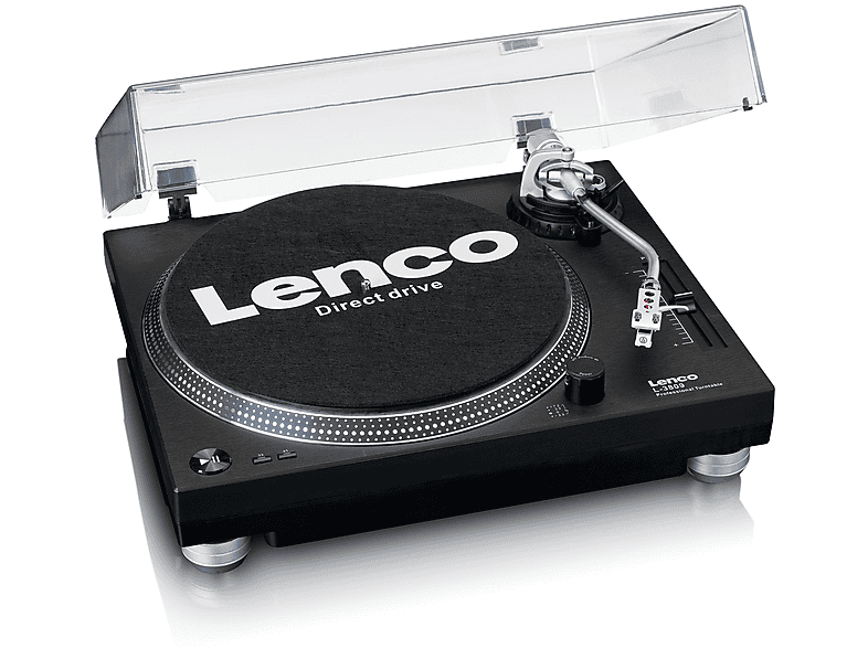 Tocadiscos  L-3809BK LENCO BluetoothUSB 33 RPM  45 RPM Negro 