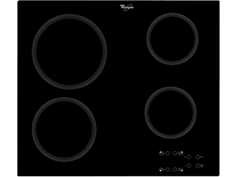 Placa de inducción  WHIRLPOOL AKT 801/NE 4 zonas 580 mm Negro