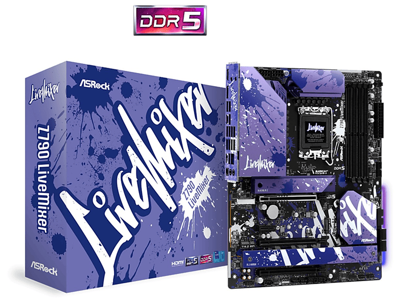 Placa base  Z790 Livemixer Atx ASROCK ATX Intel Z790 LGA 1700 Multicolor 