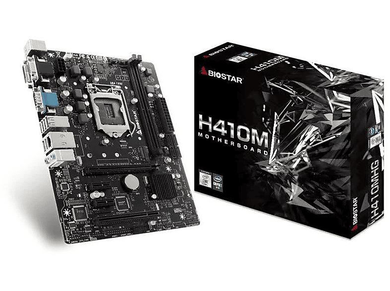 Placa base  H410MHG BIOSTAR micro ATX Formfaktor Realtek ALC887 (7.1) LGA 1200 Oro