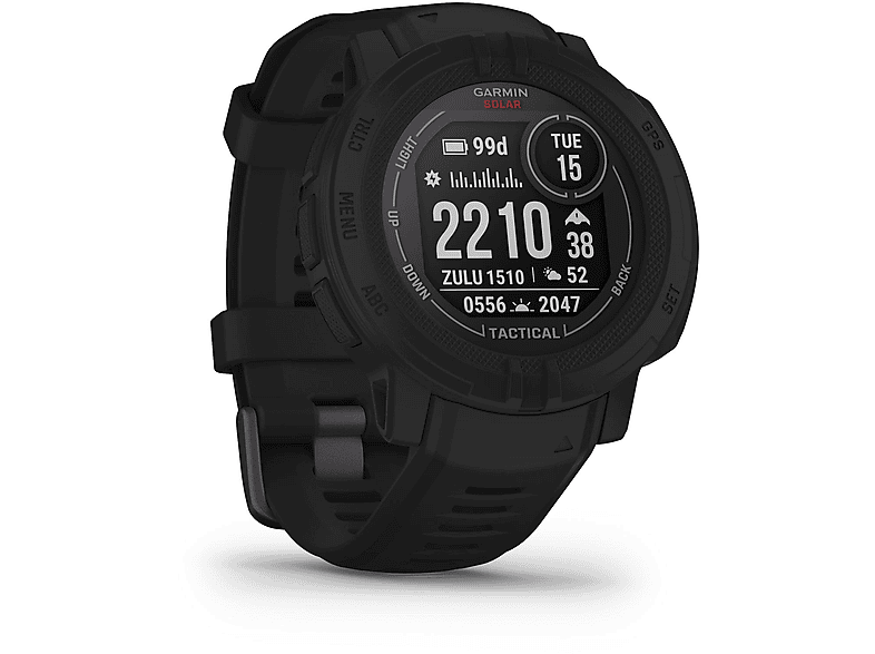 Smartwatch  GARMIN Instinct 2 Solar Tactical Edition Talla única Polímero Negro 