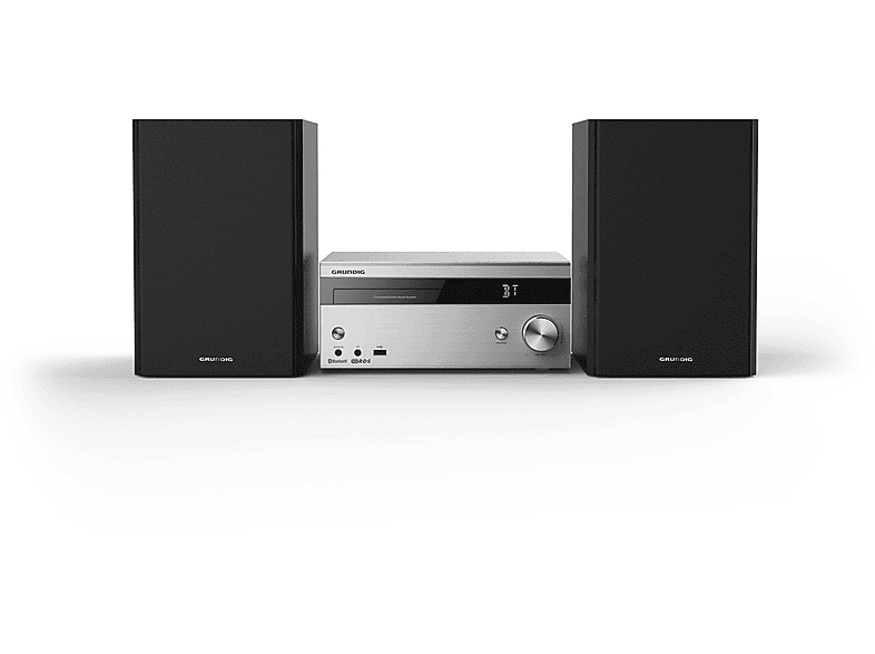 Minicadena  GRUNDIG GLR7641 100 Vatios MP3  WMA Negro,Plateado