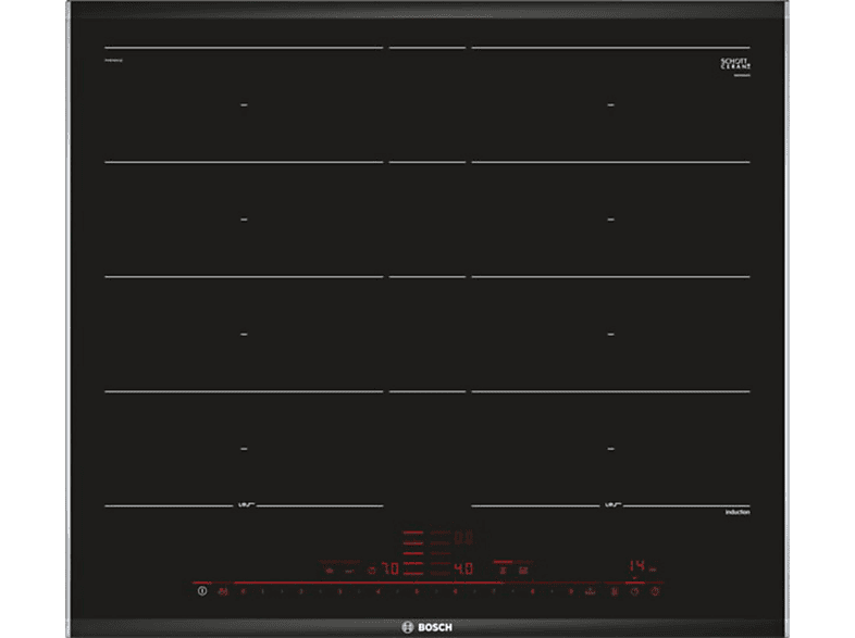 Placa de inducción  BOSCH PXY675DC1E 2 zonas 606 mm Negro