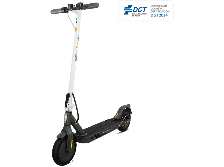 Patinete eléctrico  OLSSON FRESH ADVANCED homologado DGT 2024 38km autonomía 500 W 120 kg 10000 mAh 25 km/h Blanco 