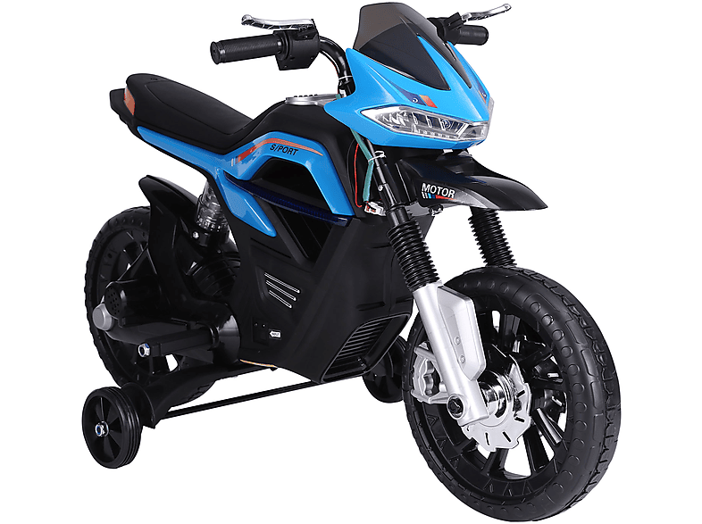 Moto Eléctrica Infantil  HOMCOM +3 Años Batería 6V Luces Música 105x52.3x62.3cm 