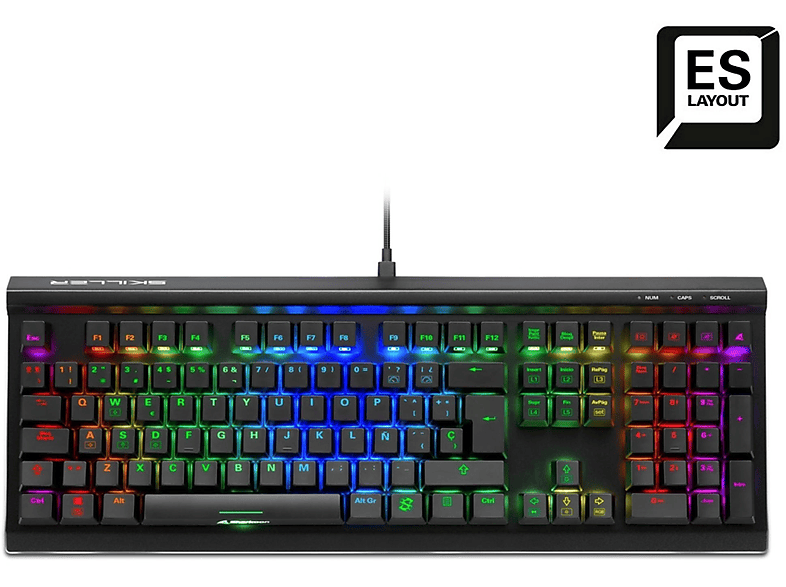 Teclado gaming  SHARKOON 4044951033539 Wired Teclas iluminadas 10