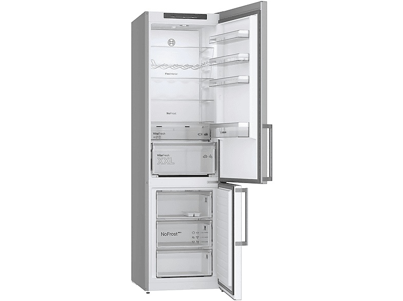 Frigorífico combi  BOSCH AKLBB1485490177 Libre instalación 363 Litros 2030 mm 363 l Inox 